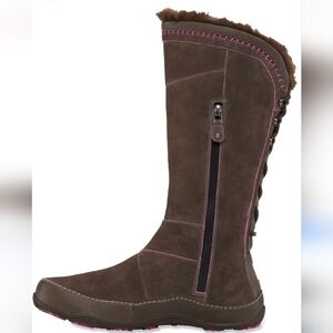 The North Face Women's Janey II Primaloft Brown Suede Winter Boots Size 6.5